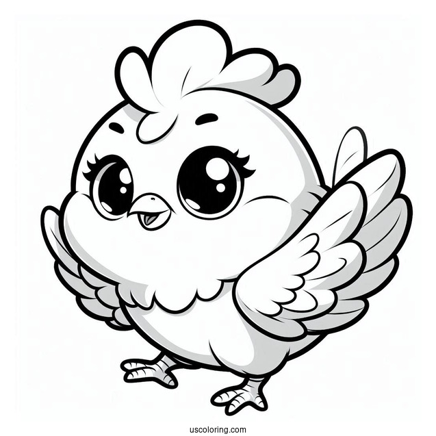 Ace Cluck From Chicken Little To Color