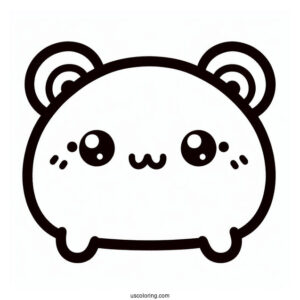 Sumikko Gurashi Coloring Page Of Tokage Outline For Preschoolers