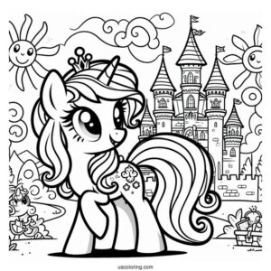 Sunny Starscout and My Little Pony Friends with Castle