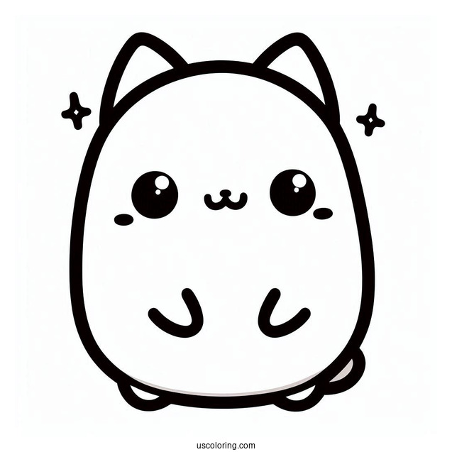 Sumikko Gurashi Coloring Page Of Tokage Outline For Preschoolers