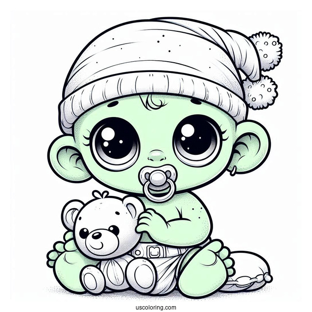 Baby Hulk Coloring Page