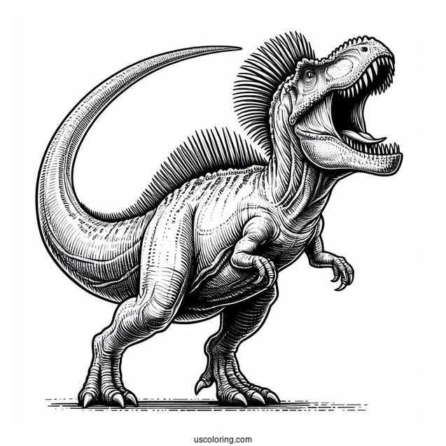 Roaring Baryonyx Dinosaur