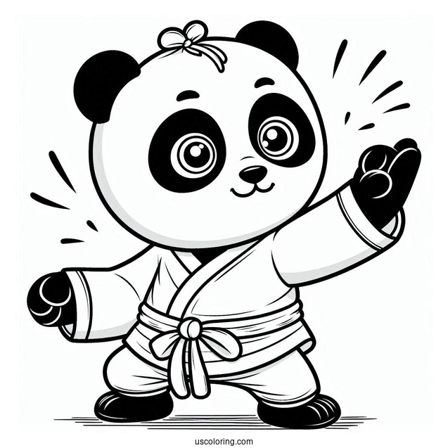 Kung Fu Panda Coloring Sheet For Kids