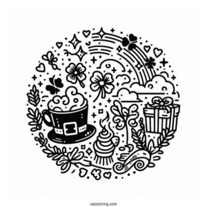 Happy St Patrick_s Day Coloring Sheet