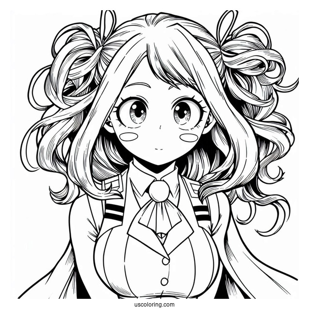 Mina Ashido My Hero Academia Coloring Page