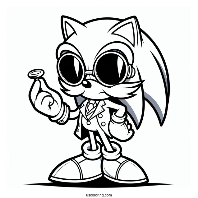 Doctor Ivo _Eggman_ Robotnik Coloring Page