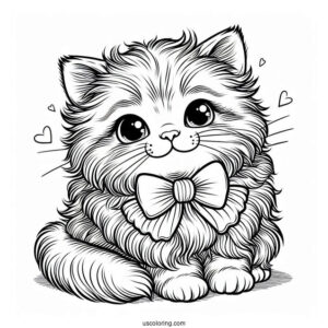 Furry Kitten With Bowtie