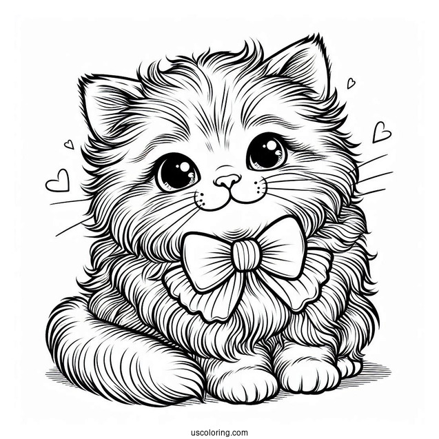 Furry Kitten With Bowtie