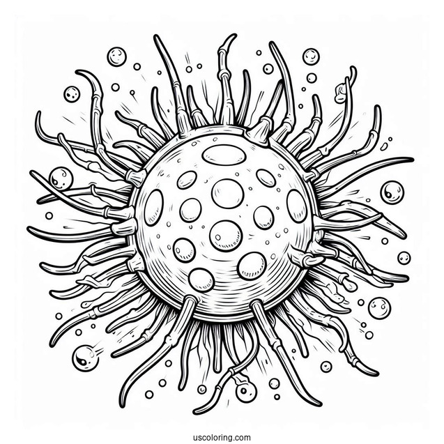 Detailed Coloring Page Of Cell