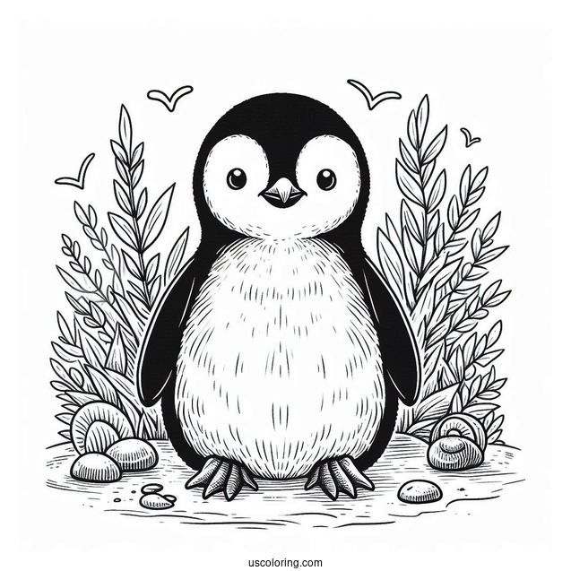 Snares Penguin Coloring Page For Kids