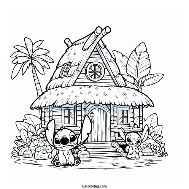 Lilo_s House Coloring Picture