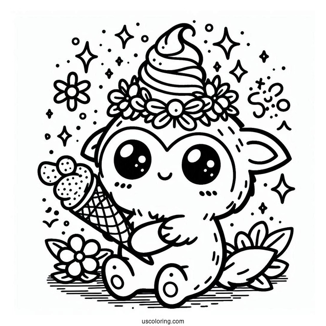 Cute Sprunki Coloring Page Of Simon