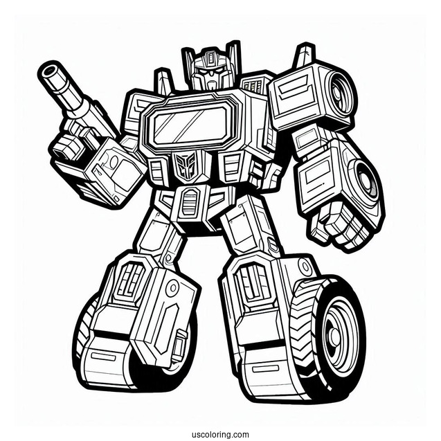 Transformers Rescue Bots Coloring Page Heatwave For Kids