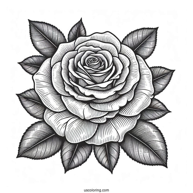 Head Of a Rose With Detailed Petals