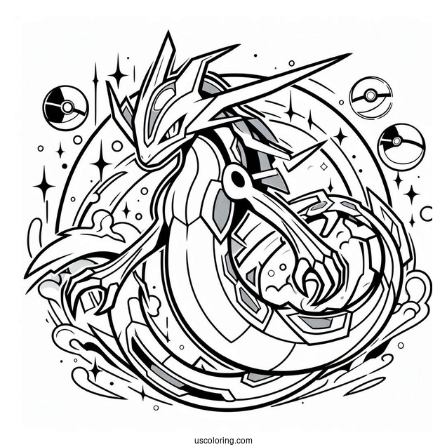 Rayquaza In Battle Mode