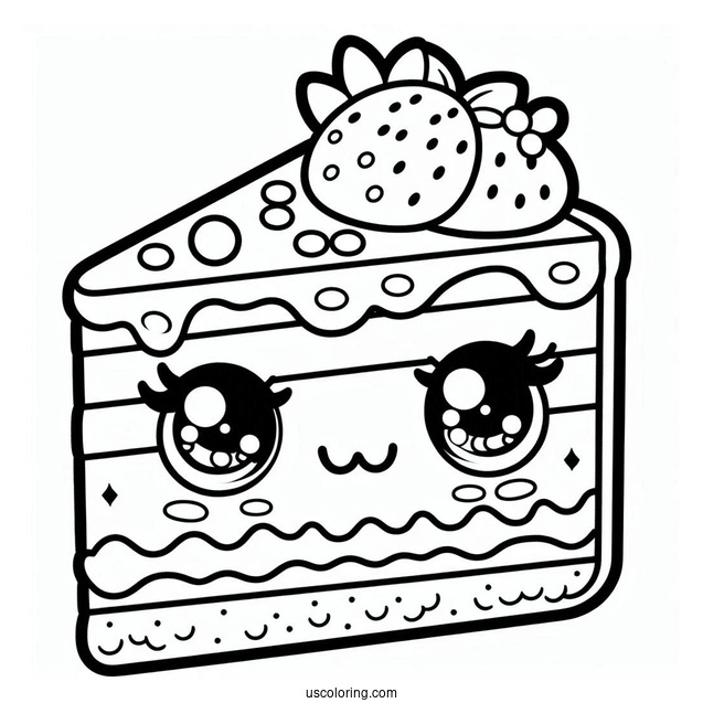 Nilla Slice Shopkins Coloring Page For Kids