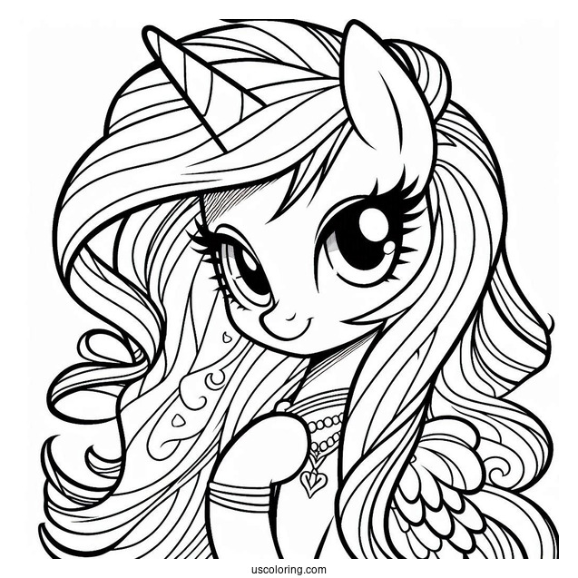 Equestria Girls Rarity Coloring Page With Rainbow Dash