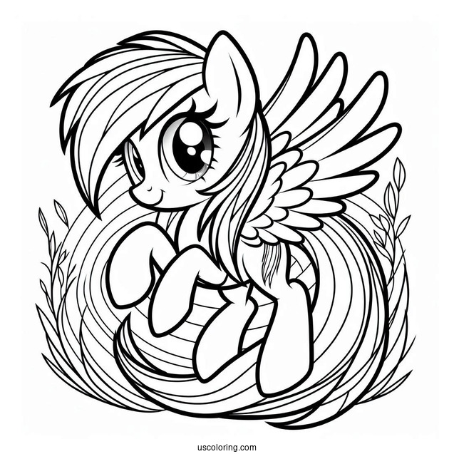 Adult Rainbow Dash Coloring Page