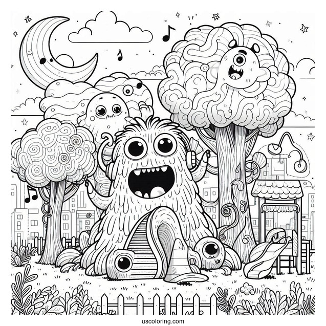My Singing Monsters Coloring Page Of Playground