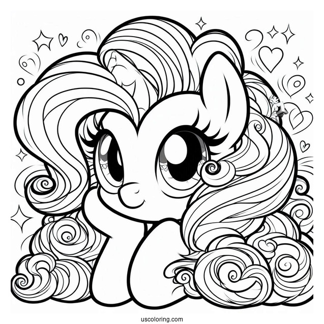 Equestria Girls Pinkie Pie Coloring Page In A Party