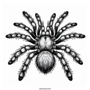 Mexican Tarantula Coloring Page