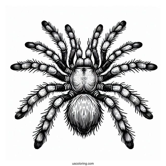 Mexican Tarantula Coloring Page