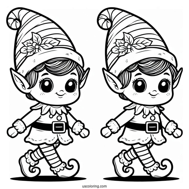 Poppa Elf Coloring Sheet