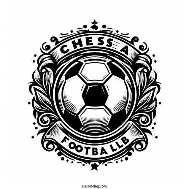 Chelsea Football Club Logo To Color