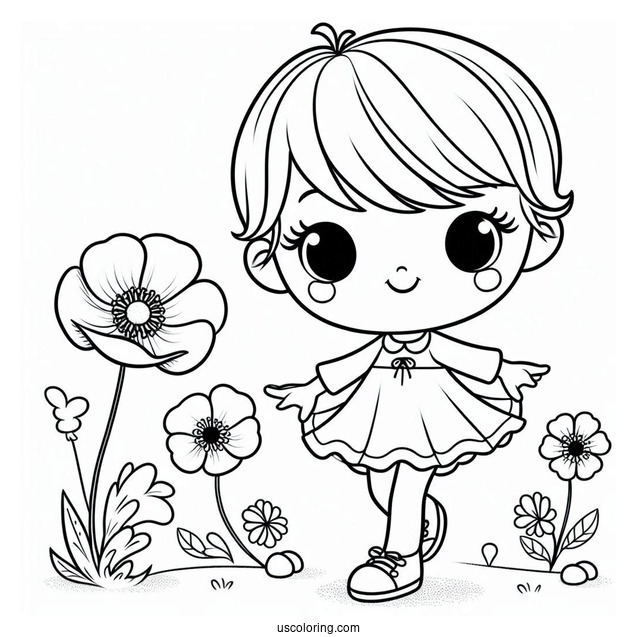 Poppy Playtime Coloring Page Of Simple Mommy Long Legs For Preschoolers