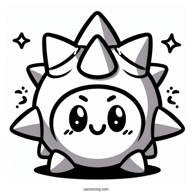 Brawl Stars Coloring Page Of Kawaii Spike