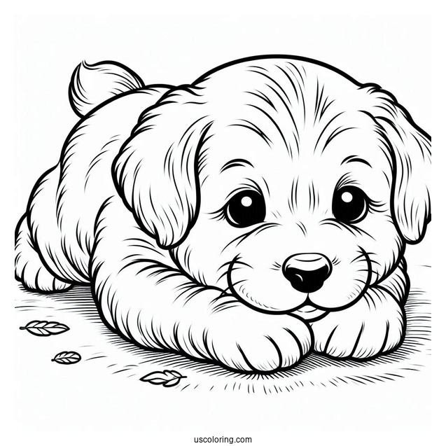 Puppy Rolling On the Floor