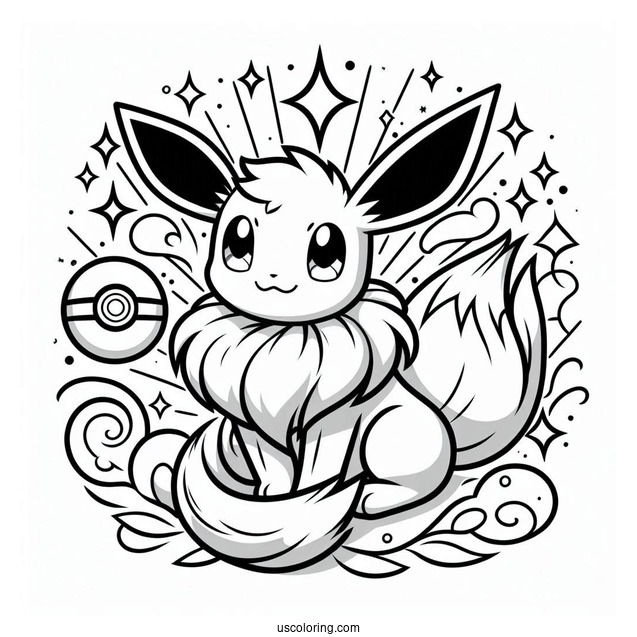 Eevee Summoned From PokeBall