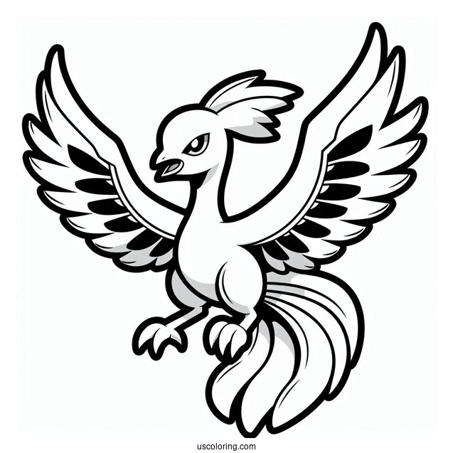 Moltres Pokemon To Color In