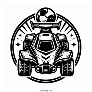 Rocket League Coloring Page Of Logo