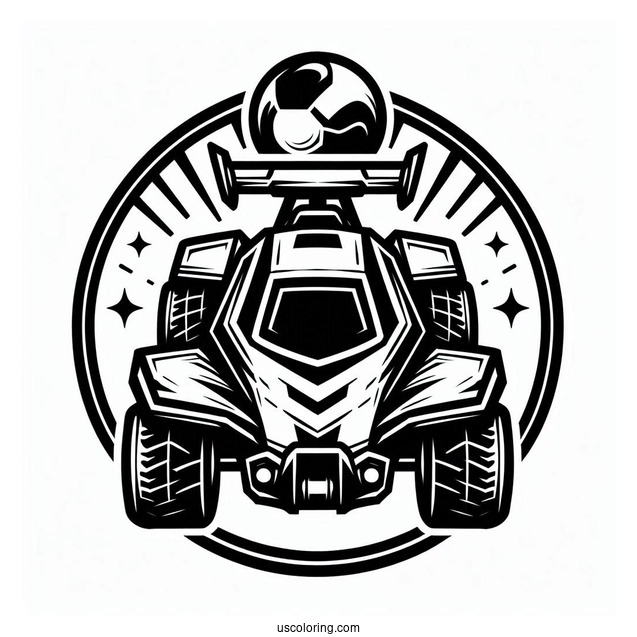 Rocket League Coloring Page Of Logo