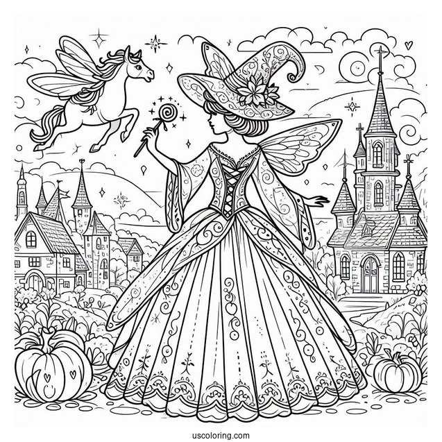 Fairy Godmother From Shrek To Color