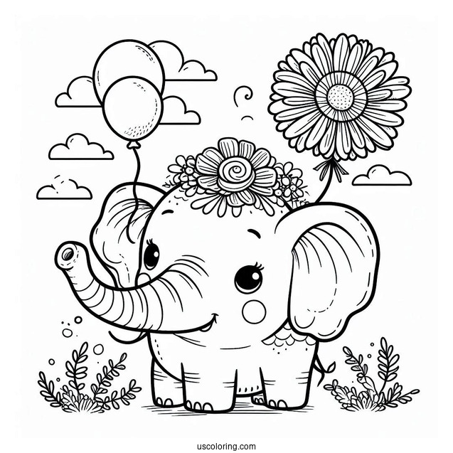 Elephant And Piggie Coloring For Preschoolers
