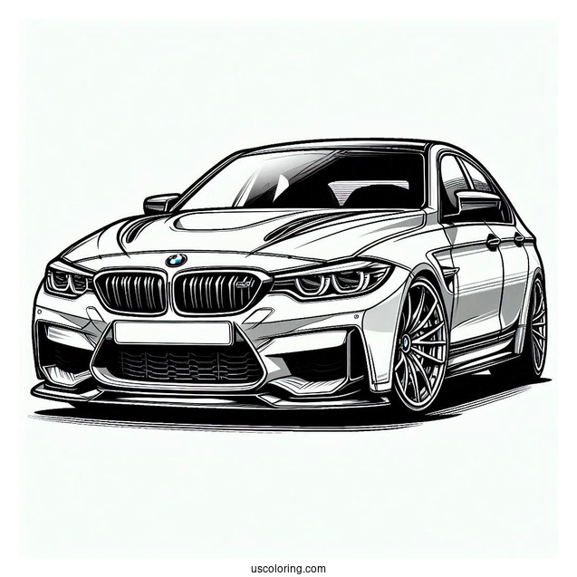 BMW Coloring Page