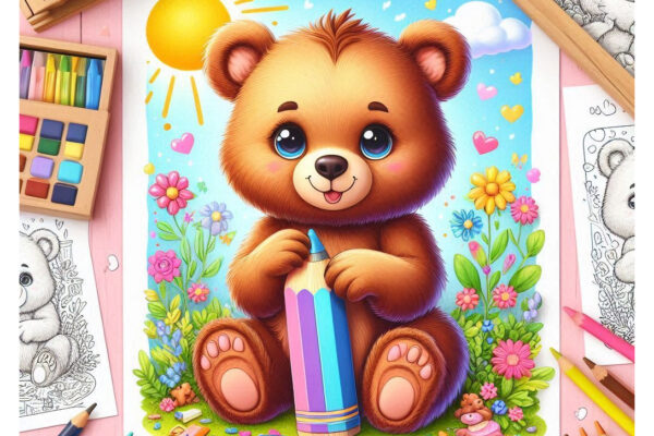 Bear Coloring Pages Featured Image