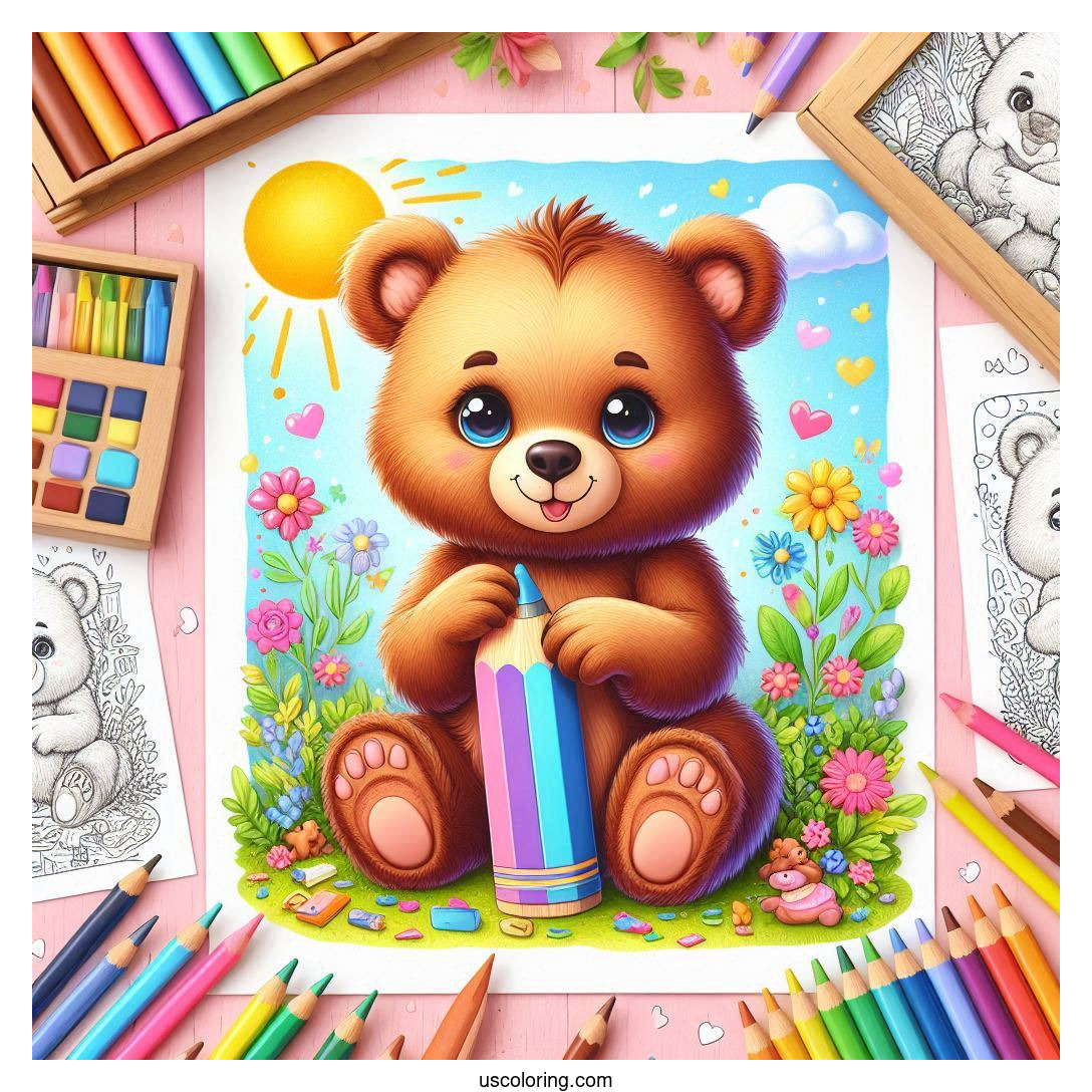 Bear Coloring Pages Featured Image