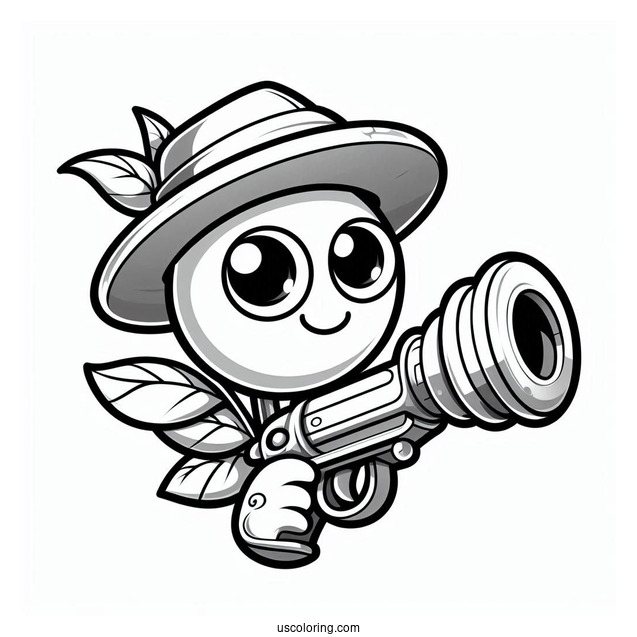 Ice Peashooter To Color