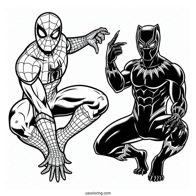 Spider Man And Black Panther