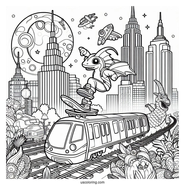 Subway Surfers Coloring Page Tricky In The City
