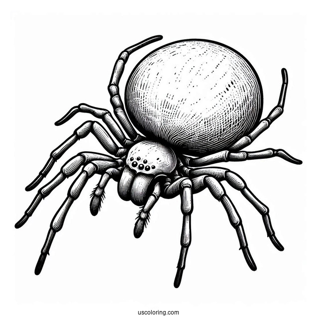 Sac Spider Coloring Page