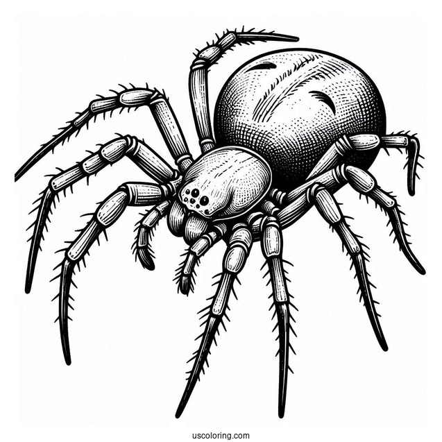 Sac Spider Coloring Page