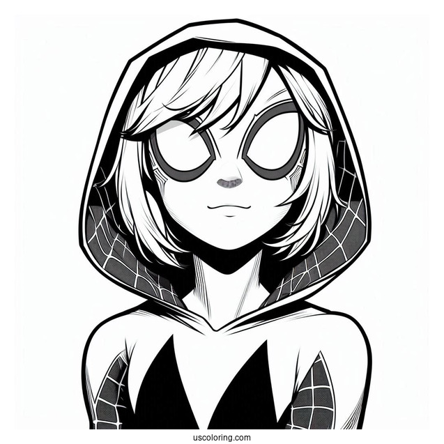 Spider-Gwen Coloring Page With Miles Morales