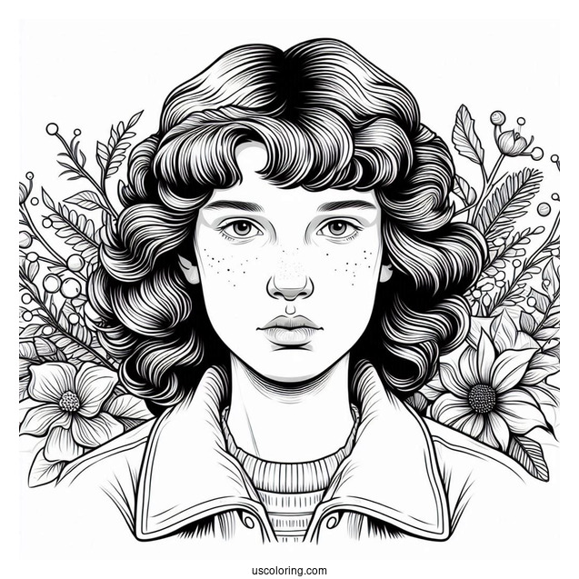 Nancy Wheeler Coloring Page