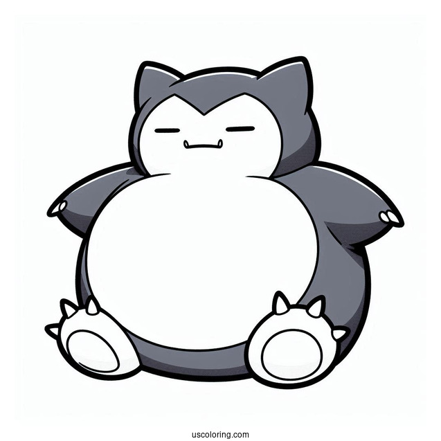 Snorlax Pokemon To Color In