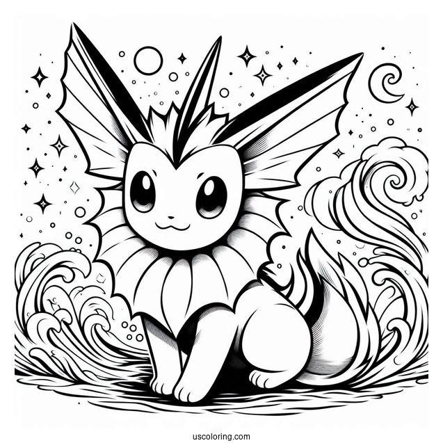 Vaporeon Eevee In the Ocean