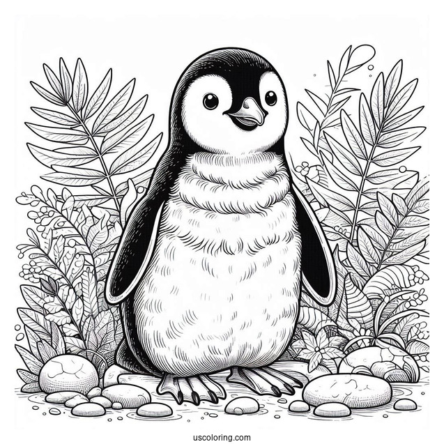 Snares Penguin Coloring Page For Kids